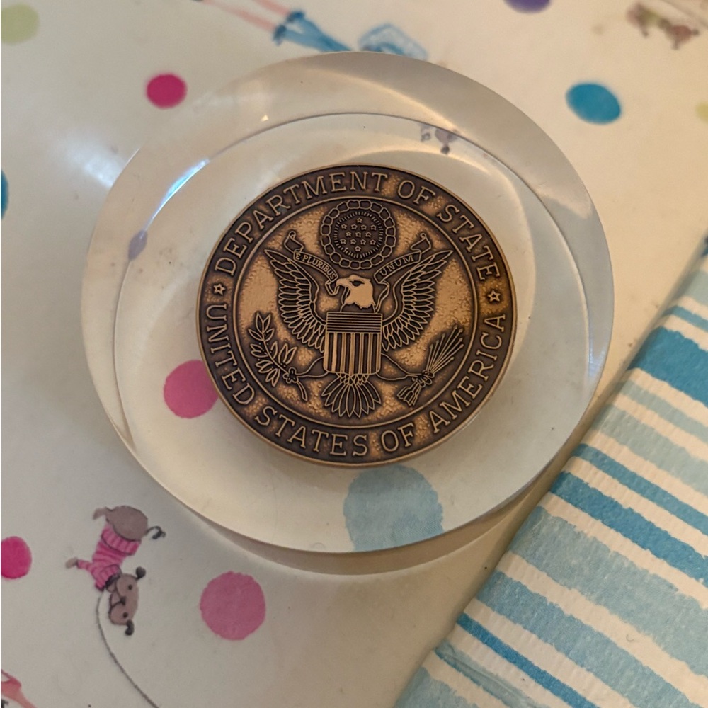 Department of State gift to grandfather shipped back from UK